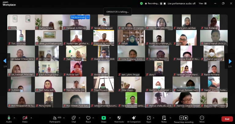 Webinar sosialisasi