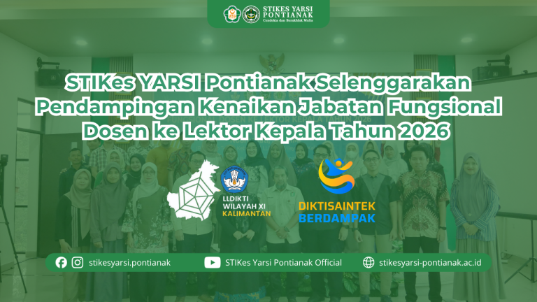 STIKes YARSI Pontianak Selenggarakan Pendampingan Kenaikan Jabatan Fungsional Dosen ke Lektor Kepala Tahun 2026
