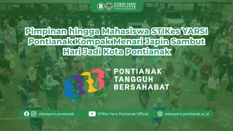 Pimpinan hingga Mahasiswa STIKes YARSI Pontianak Kompak Menari Japin Sambut Hari Jadi Kota Pontianak
